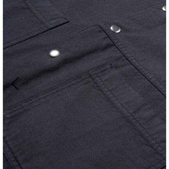 Maison Standards Felix Navy Cotton Overshirt Jacket Patch Pockets Size XL - Picture 2 of 9